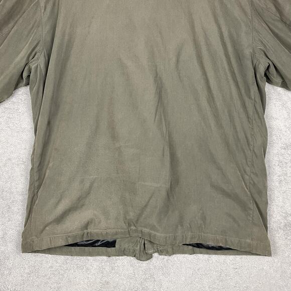 Baracuta Jacket Mens XL Green Quilted Lined Full Zip Coat Removable Liner Parka - Picture 8 of 16